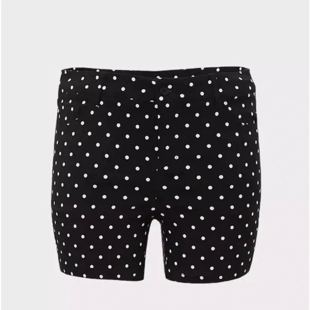 Torrid High Waist Black and White Polka Dot Shorts - Picture 3 of 6
